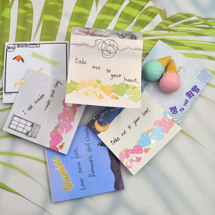 Customized Pattern Student School Supplies Colorful Convenience Sticker Memo Pads