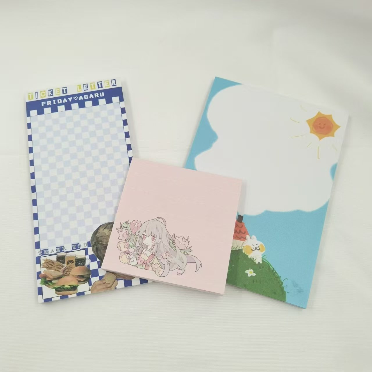 Kawaii Bear Sticky Notepad Memo Pads Office School Stationery Adhesive Stickers Posted it Sticky Note Pad Custom