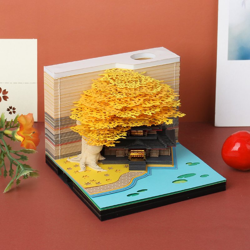 Creative Design Marriage Tree 3d Laser Custom Memo Pad Sticky Note