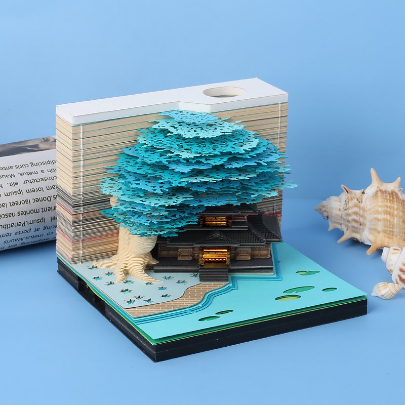 Creative Design Marriage Tree 3d Laser Custom Memo Pad Sticky Note