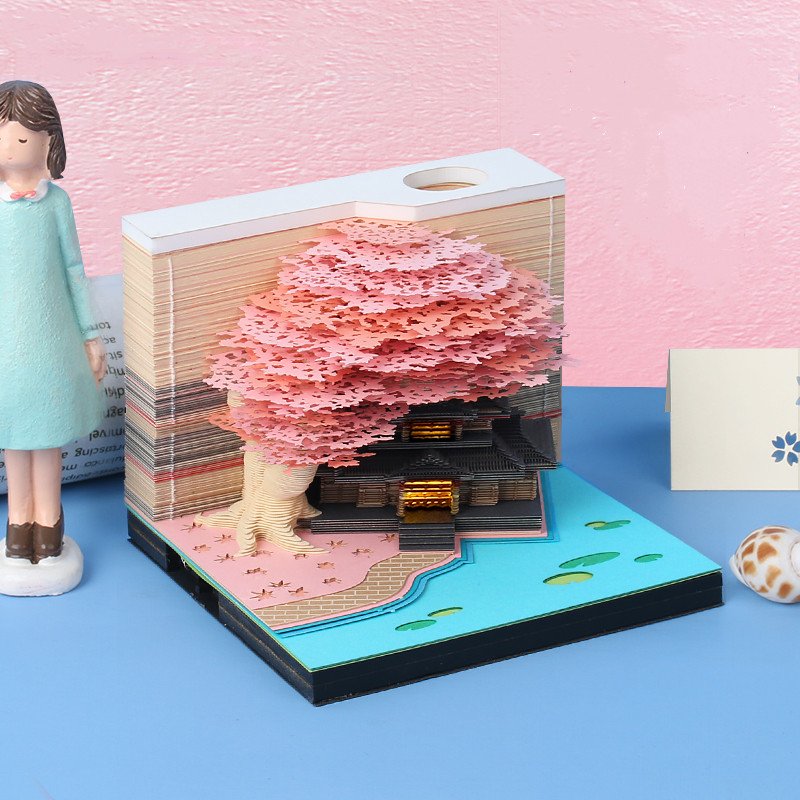Creative Design Marriage Tree 3d Laser Custom Memo Pad Sticky Note