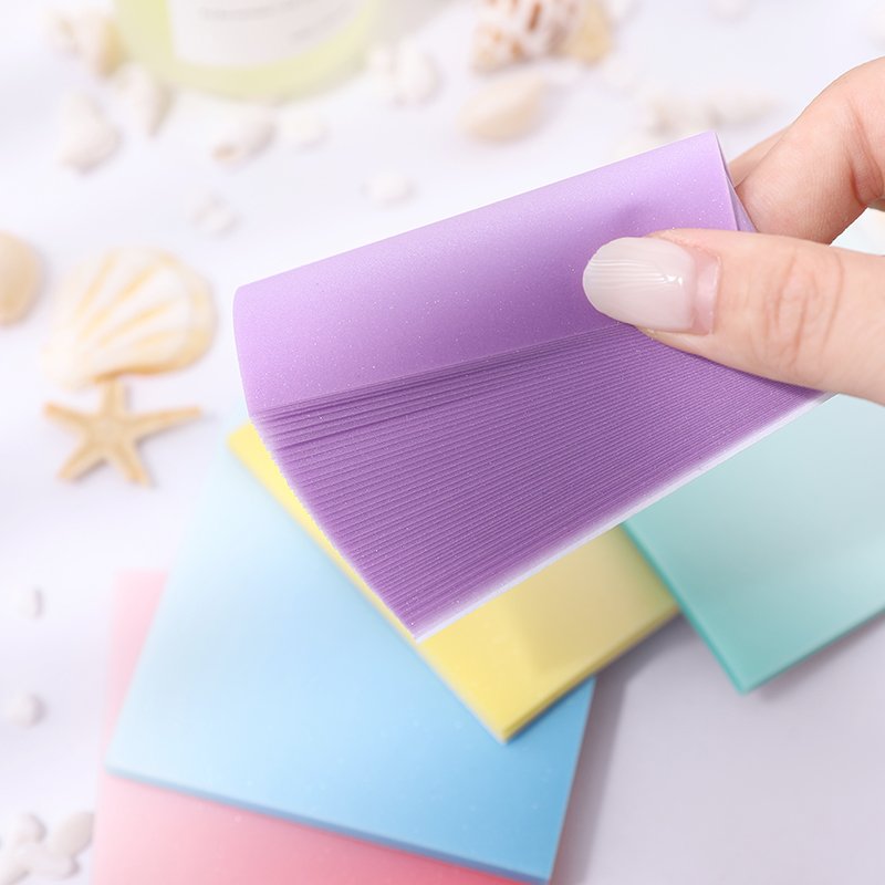 HengXin transparent sticky note with shining gradient color stationery for student office supplies