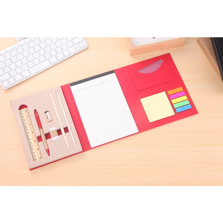 Customized ECO friendly Sticky memo pad and colorful bookmark with pen set logo printing for promotional items