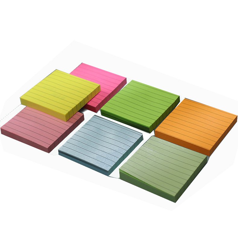 Lined Sticky Notes Ruled Post Sticky Colorful Super Sticking Power Memo Pads Strong Adhesive
