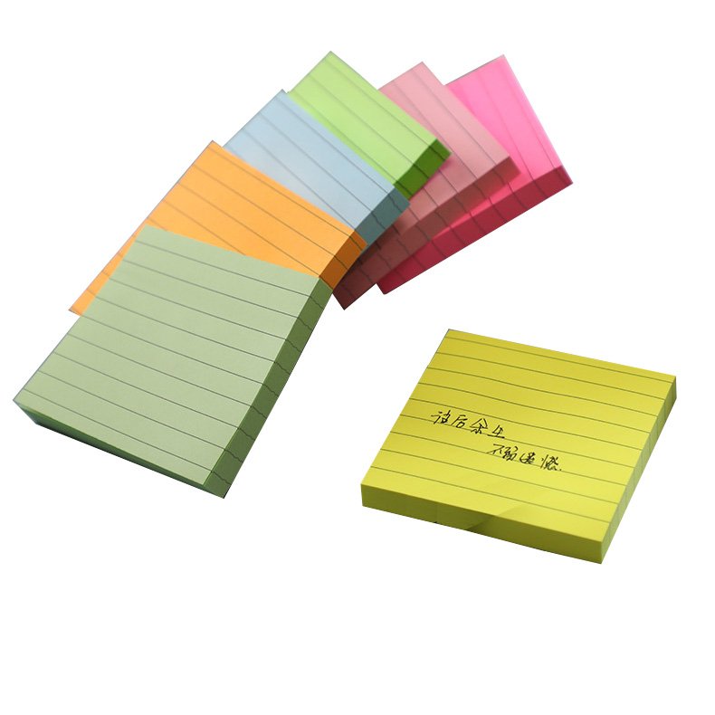 Lined Sticky Notes Ruled Post Sticky Colorful Super Sticking Power Memo Pads Strong Adhesive