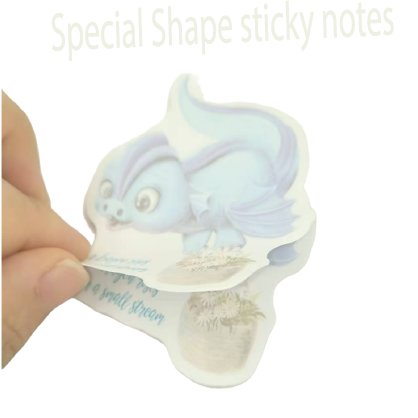 Low MOQ Custom Logo Printed memo pads Lovely Cartoon Animal Sticky Notes Square custom notepad