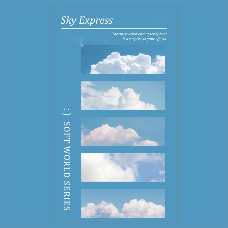 Hot Sale Cute Stationary Memo Pads Scenery Flowers Snow Mountains Clouds Night Sunset Waves Sticky Notes Office Supplies