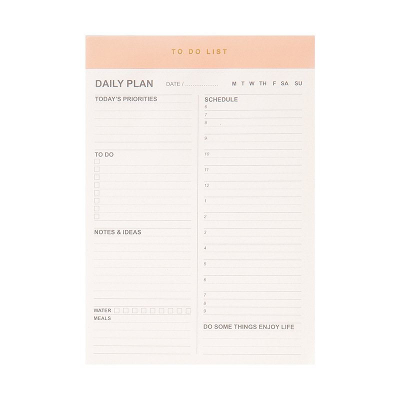 New magnetic office school Undated planner memo pad notepads student daily plan notebook A5