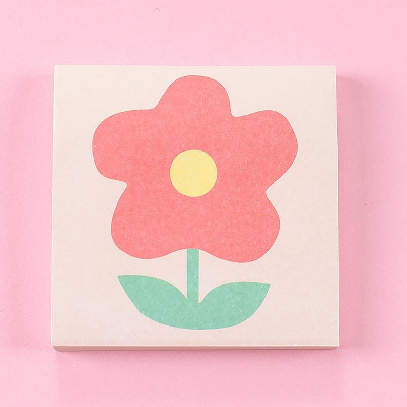 Hot sale custom decorative creative trendy aesthetic nature memo pads and sticky notes