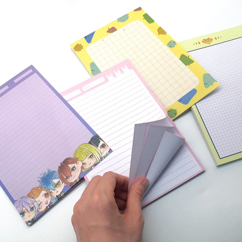 Hot sale custom decorative creative trendy aesthetic nature memo pads and sticky notes