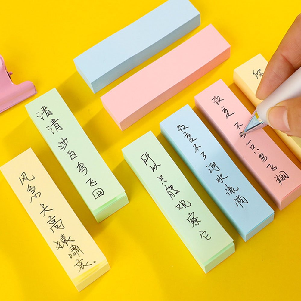 Flag shaped self-adhesive removable paper page marker sticky notes