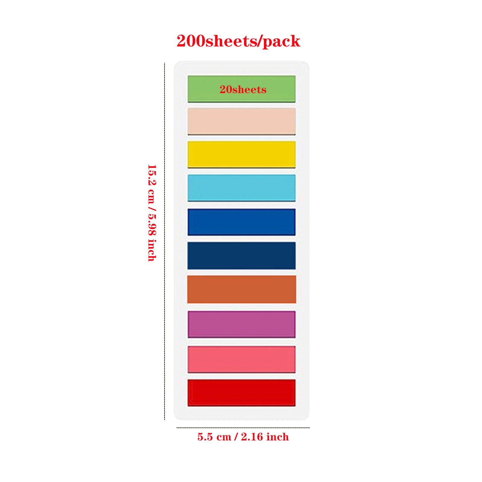 New Morandi multi color PET transparent sticky memo pad school self-adhesive notepad tab label stationery supplies 60 sheets/pad
