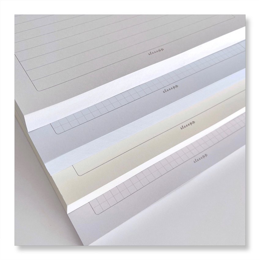 Custom Spiral Bound Notebook Sketchbook and Diary with Paper Cover and Sticky Note Memo Pad for Note Taking and Sketching