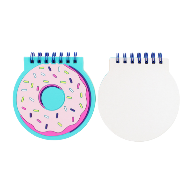 Silicone cover small coil book mini cartoon shaped note book creative stationery cute animal shape with pen