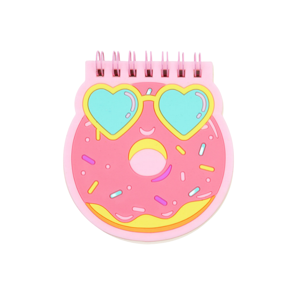 Silicone cover small coil book mini cartoon shaped note book creative stationery cute animal shape with pen