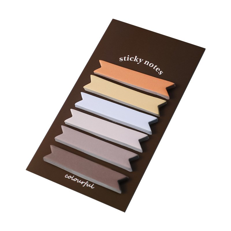 New Morandi Gradient Color Office School Index Label Sticky Notes Student Memo Pad Stationery Supplies Customize 120 PCS/pad