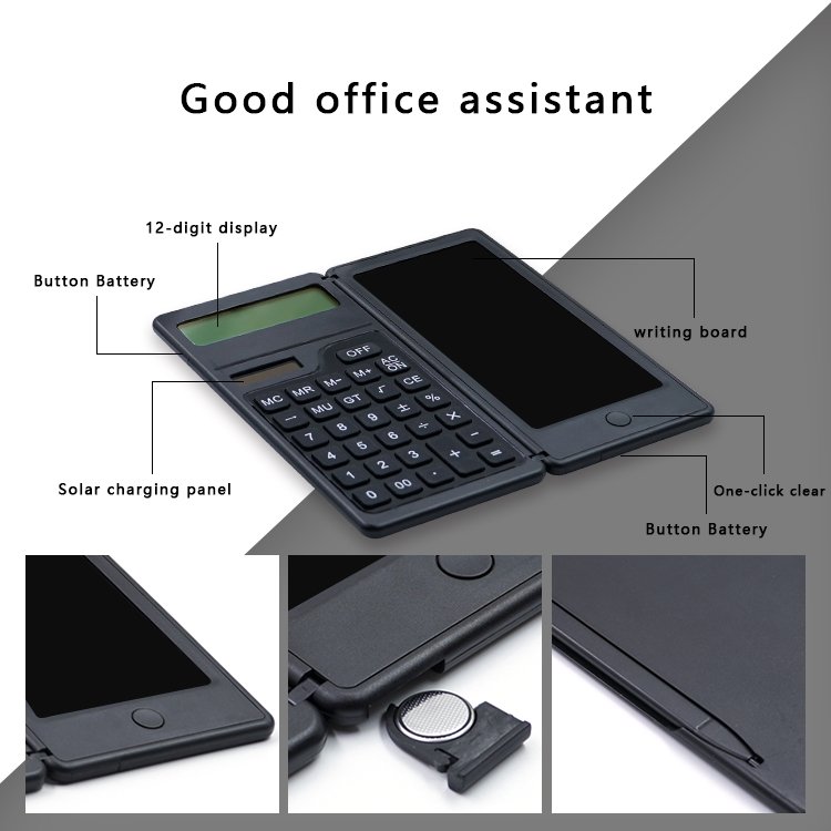 6.5 Inch Portable Calculator LCD Writing Tablet Folding Scientific Calculator Digital Drawing Pad digital writing tablet