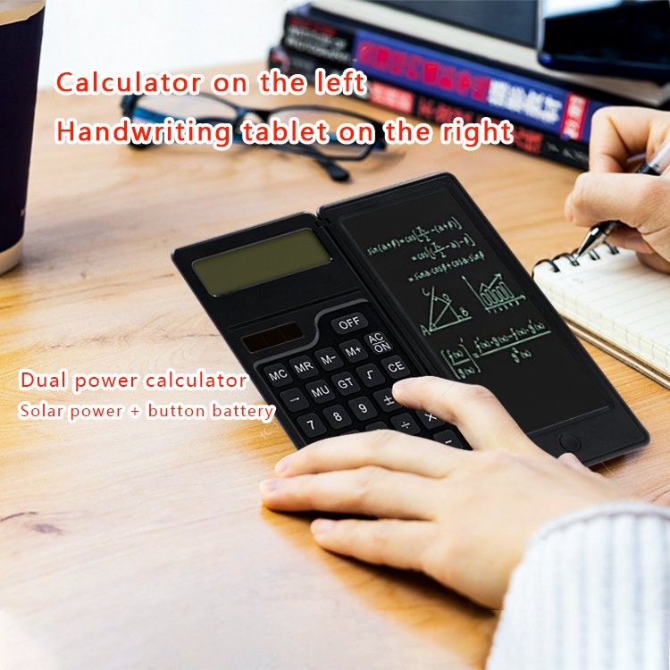 6.5 Inch Portable Calculator LCD Writing Tablet Folding Scientific Calculator Digital Drawing Pad digital writing tablet