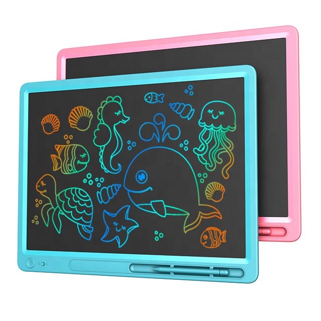 20 Inch Digital Drawing Boards Colorful Blackboard Memo Pads LCD writing tablets Easy to Post Notes for Study Work Daily Life
