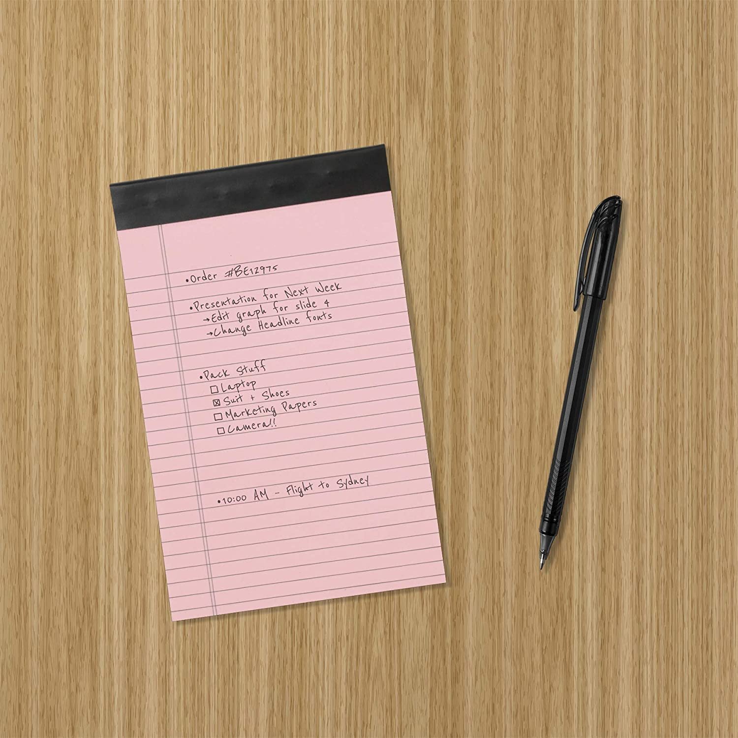 Assorted Color Custom Concise Style to-Do List Notepad 5" x 8" Narrow Ruled Note Memo Pad Accpect Customized Magnetic