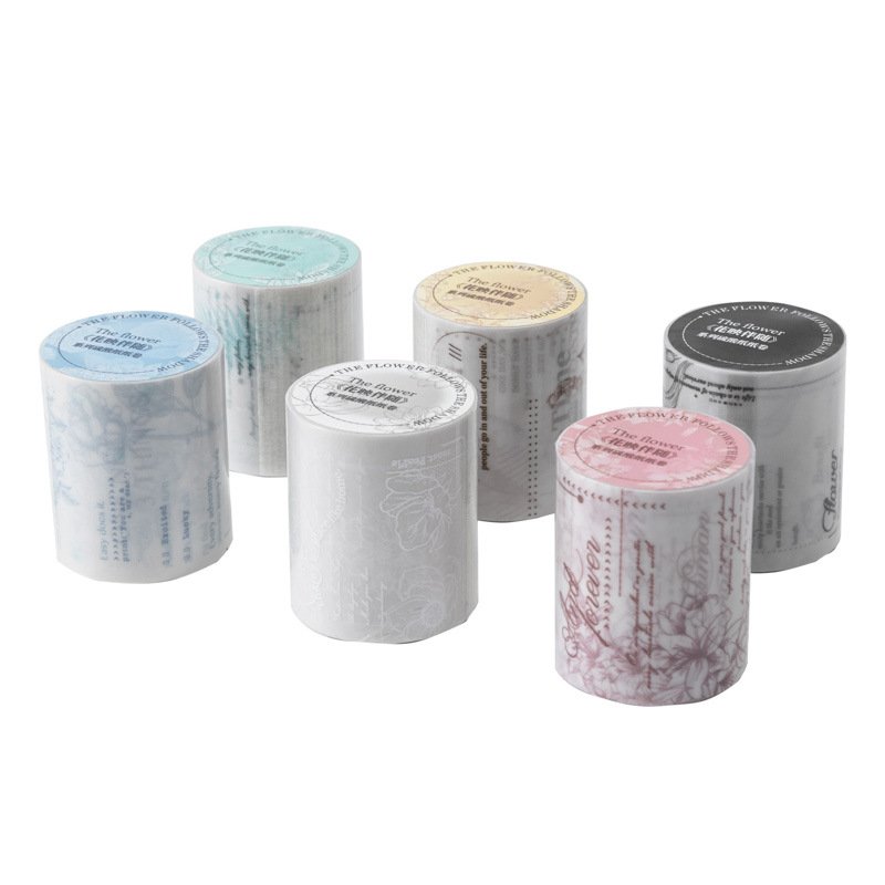 Sulfate paper Flower reflection floral theme collage paper 6 models scrapbook paper scrapbooking supplies photo album scrapbook