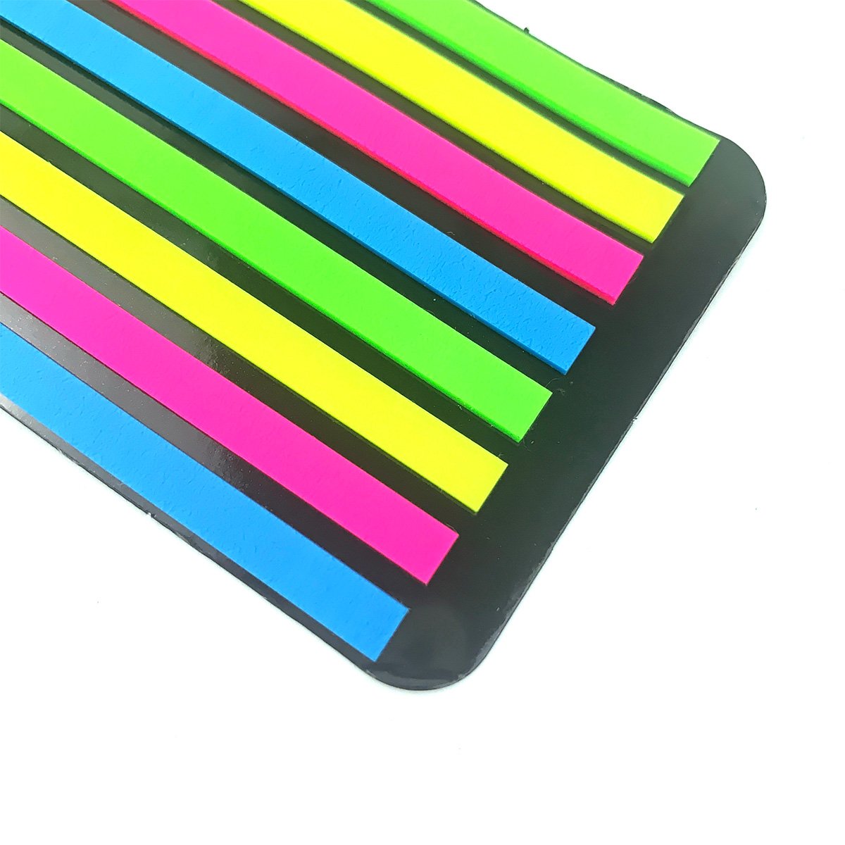 New design PET strip index sticker transparent PET memo pad colorful waterproof mark sticky note paper print