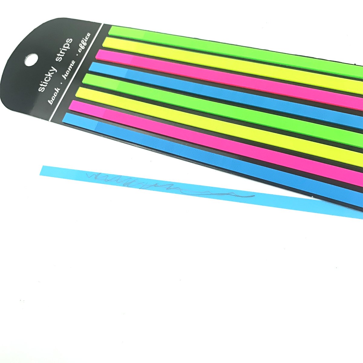 New design PET strip index sticker transparent PET memo pad colorful waterproof mark sticky note paper print