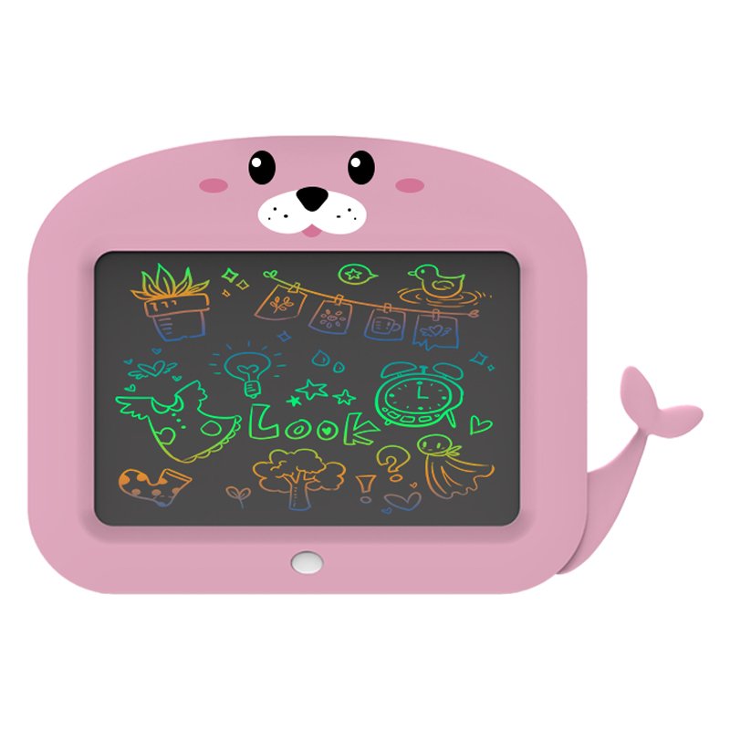11'' seal LCD Kids pad Children's Cartoon Animals LCD drawing board Erasable Electronic writing tablet