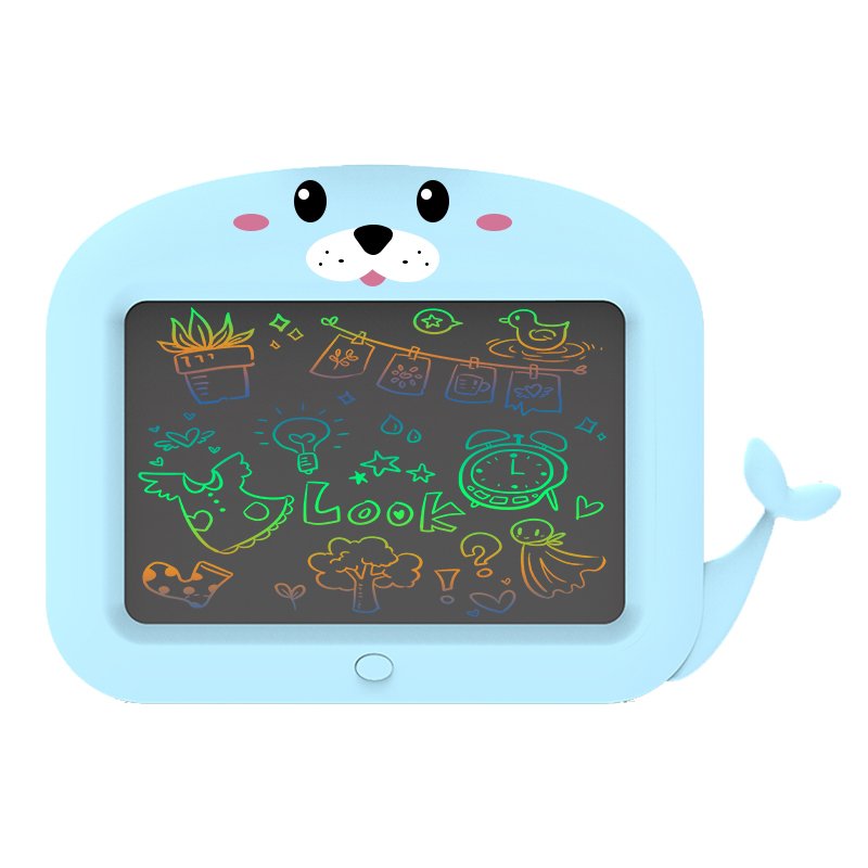 11'' seal LCD Kids pad Children's Cartoon Animals LCD drawing board Erasable Electronic writing tablet