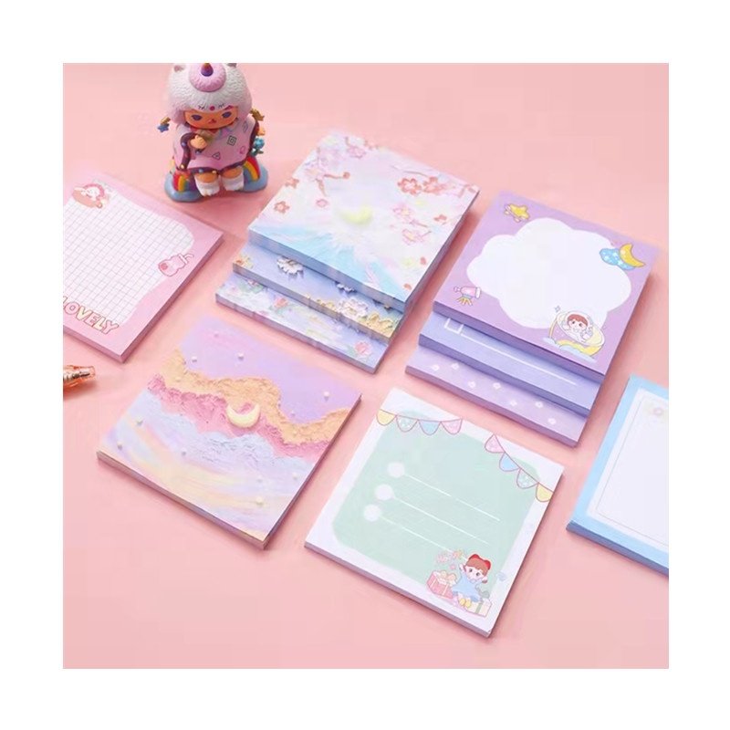 Cute Candy Kawaii School Student Sticky Memo Pad Block Note Pad Stationery Supplies 600 Sheets/box