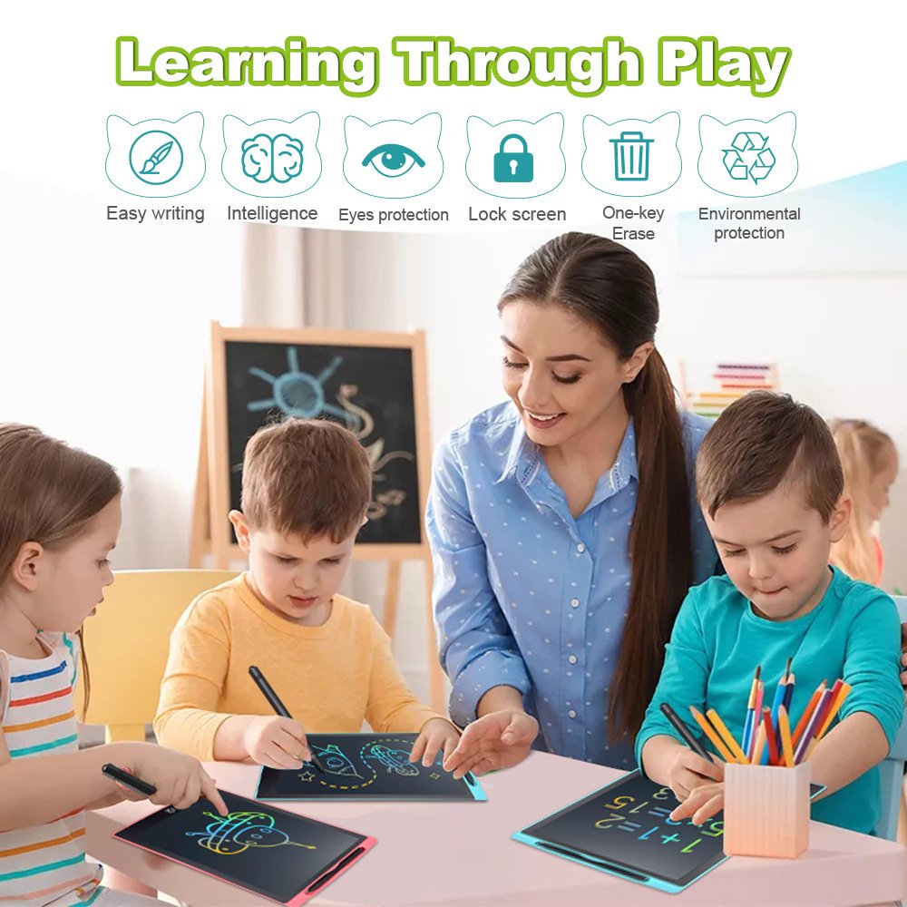 LCD Writing Tablet 85/8.5/10/12/15/16 Inch Portable Smart Board Electronic Drawing Digital Pads For Kids