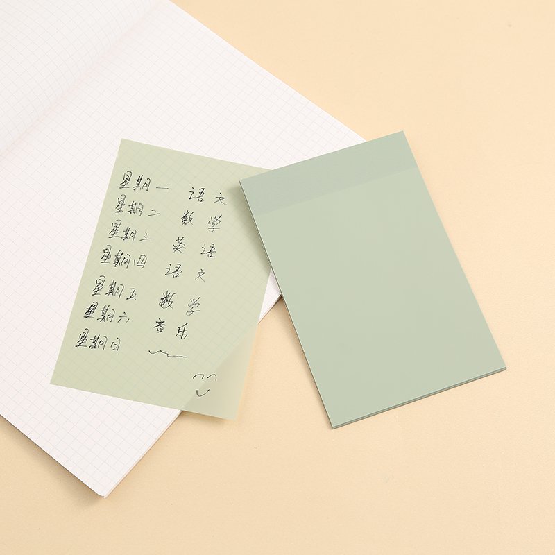 1pcs 3.94*5.91in Superior Quality Flexible Usage Convenient And Fast PET Transparent Memo Pad