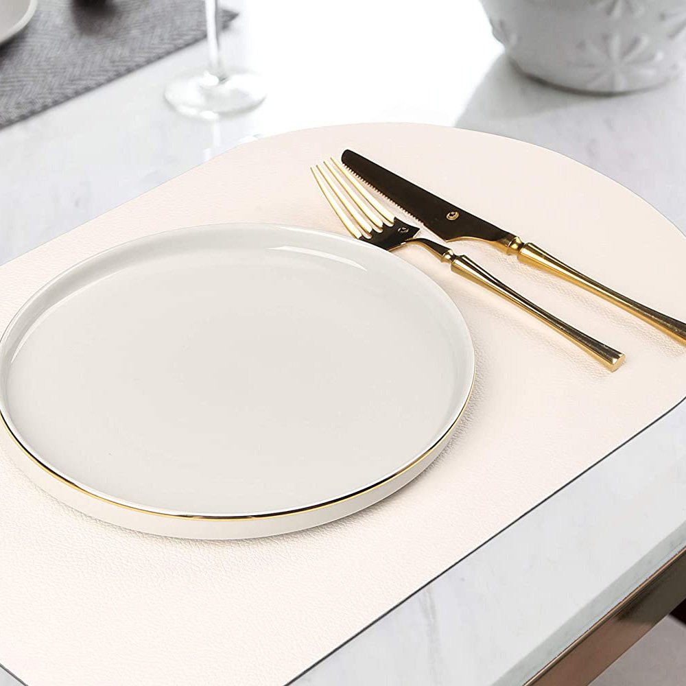 Factory Promotional Gift Decorative Table Mat Designer Leather Placemat Custom