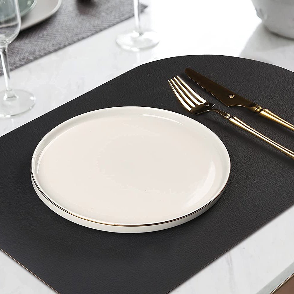 Factory Promotional Gift Decorative Table Mat Designer Leather Placemat Custom