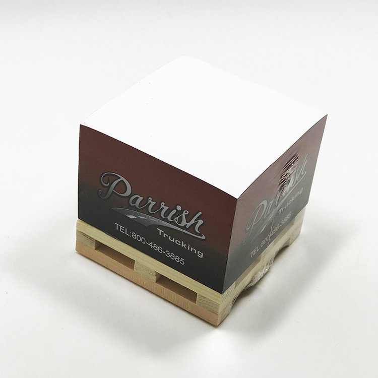 Print Wood Pallet Memo Cube / Memo Pad Notepad With Wood Pallet