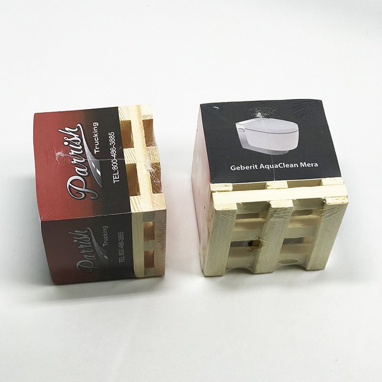 Print Wood Pallet Memo Cube / Memo Pad Notepad With Wood Pallet