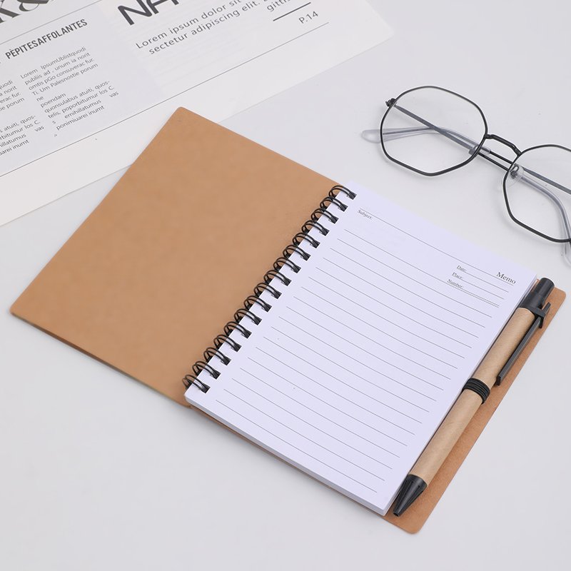 Instock Office Stationery Set Pu Leather Notebook With Pen And Memo Pad Sticky Note