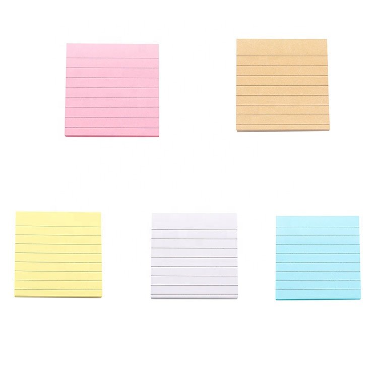 Wholesale Custom School Supplies Coloured Paper Sticky Notes Kraft Paper Memo Pad Small Notes