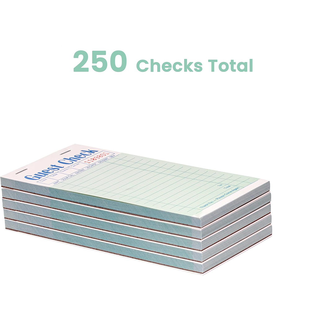 Custom Guest Check Pads Carbonless paper Hotel Notepad Checklist for Restaurants Bars Cafes Order service