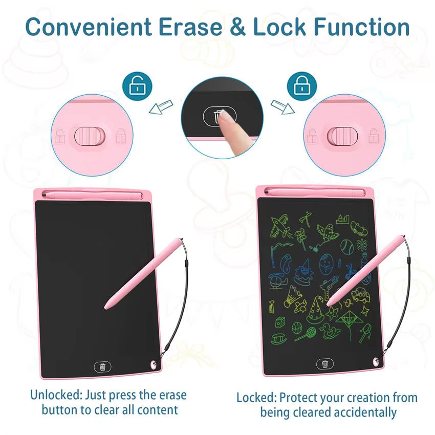 10 inches Writing Board Drawing LCD Screen Writing Tablet Digital Graphic Tablets Electronic Handwriting Magic Pad for Kids