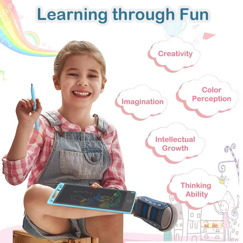10 inches Writing Board Drawing LCD Screen Writing Tablet Digital Graphic Tablets Electronic Handwriting Magic Pad for Kids