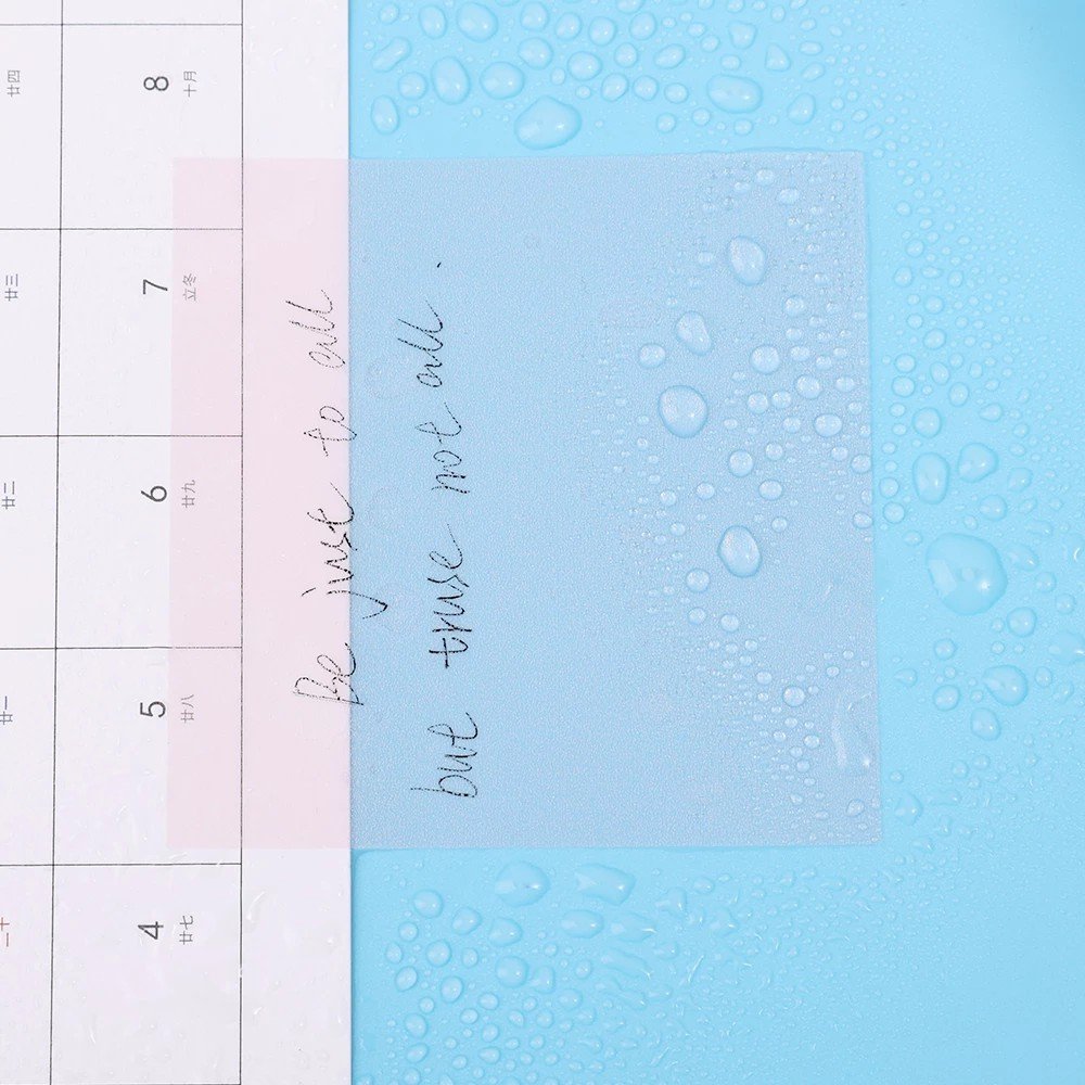Cheap Colored Sticky Pad Printed 50 Sheets Strong Self-Adhesive waterproof PET Transparent Sticky Notes