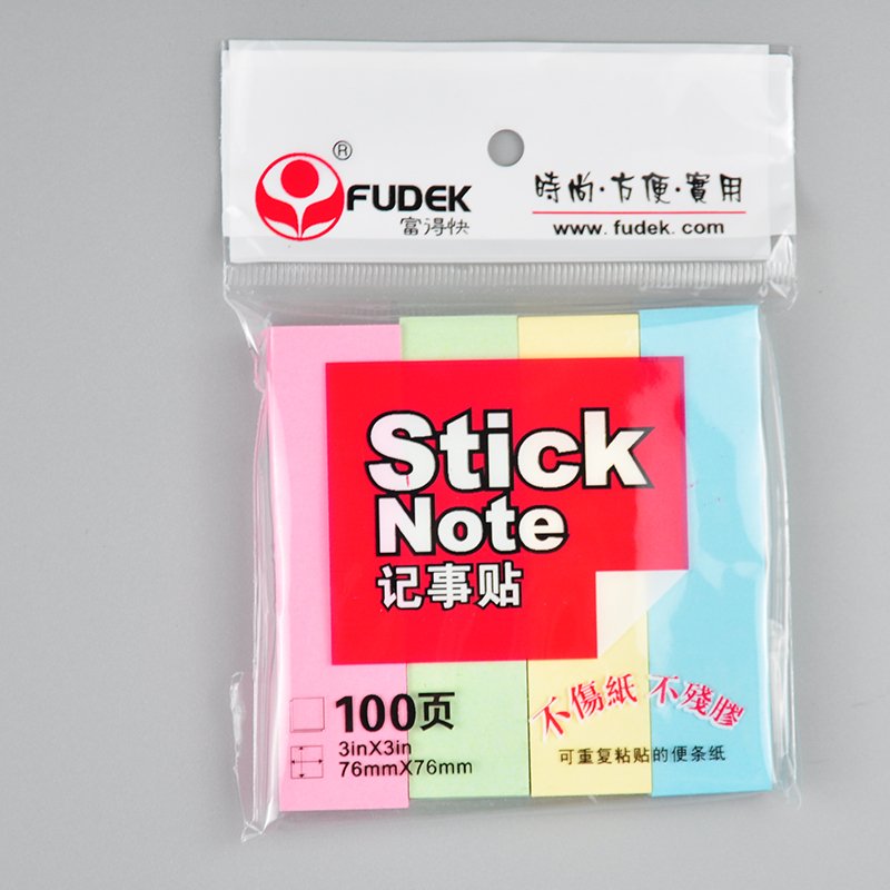 2018 Fudek promotional a5 printing paper cube notepad custom cute note sticky writing pad sticky note memo pad
