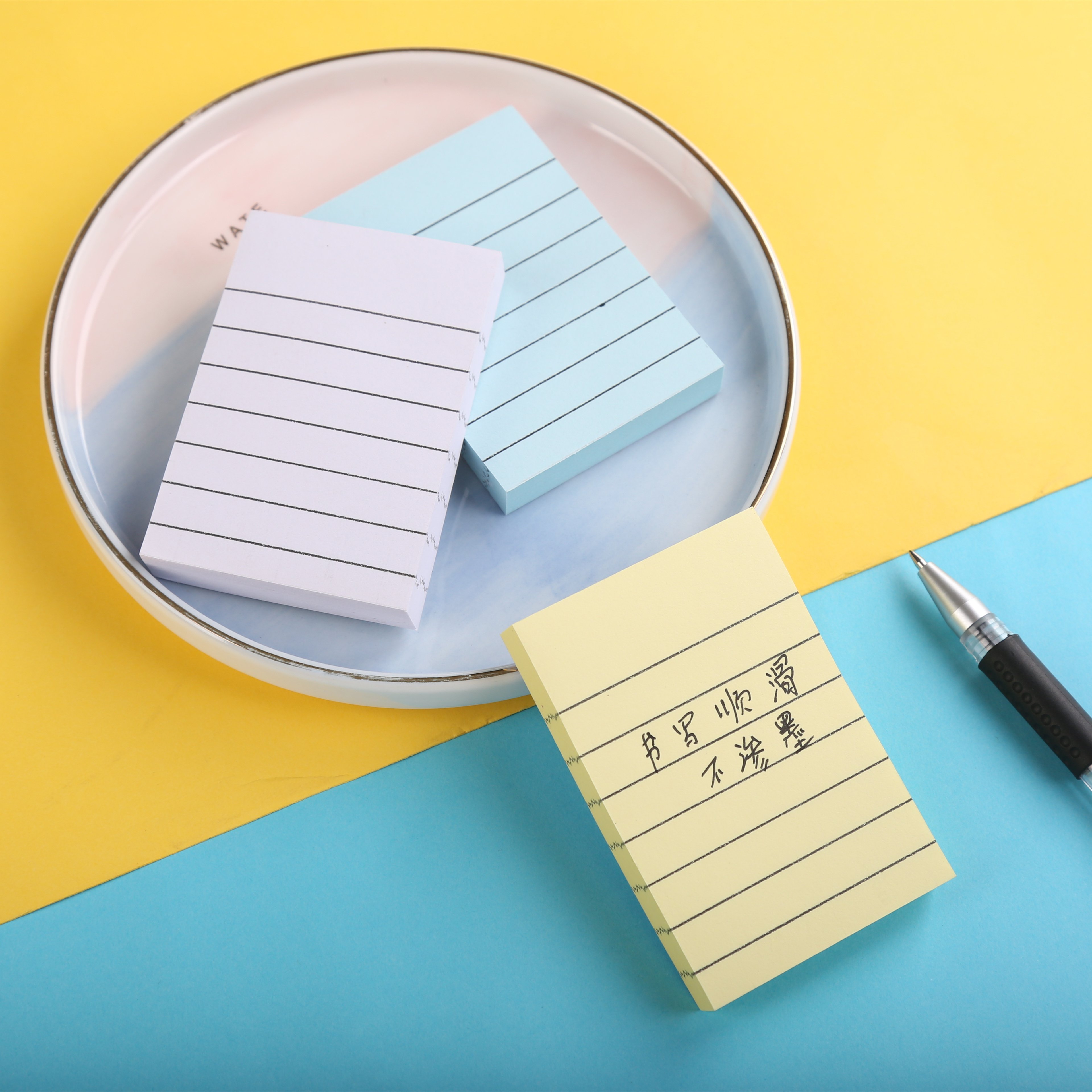 3*2inch Wholesale Page Markers Stationery students Custom Pastel color Note Pad School colorful Memo Pad Office Sticky Notes