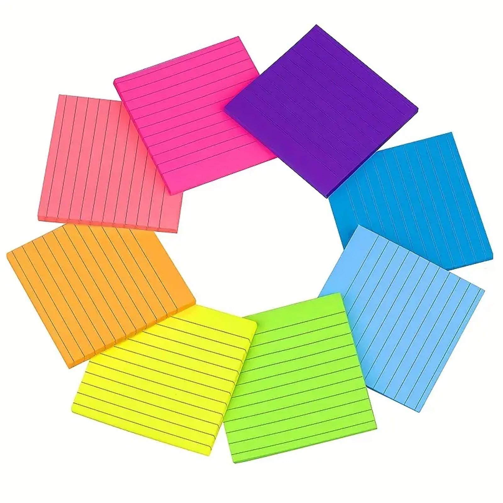 Self-adhesive Pet Custom Memo Pad Sticky Notes 3x3 Inches,Bright Colors Self-Stick Pads