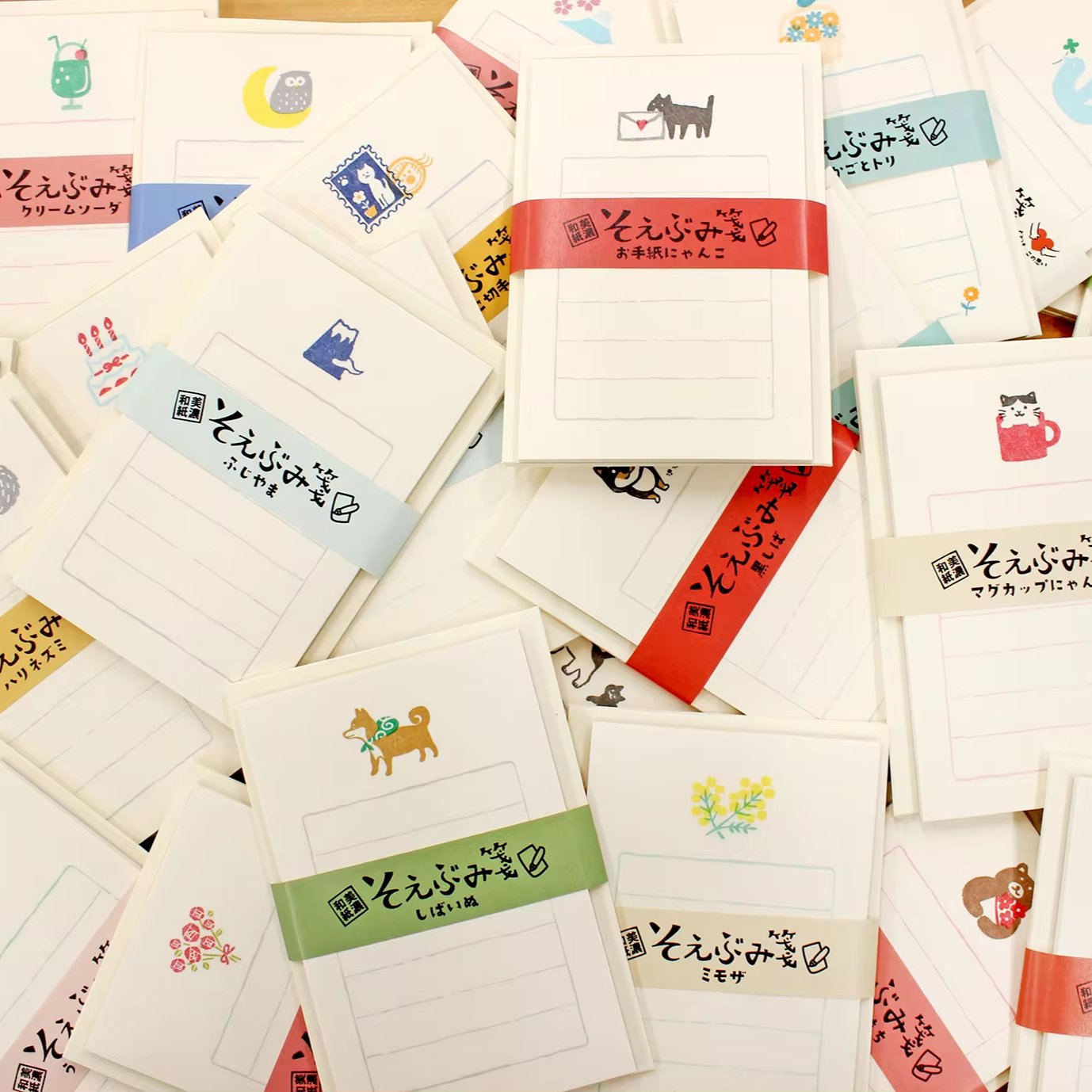 Original production: "Soebumisen" cute Mino washi mini letter set