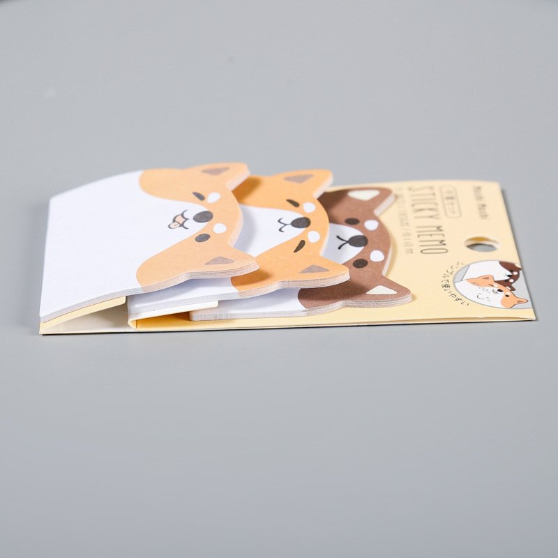 new design cute funny portable mini cartoon themed animals memo pad