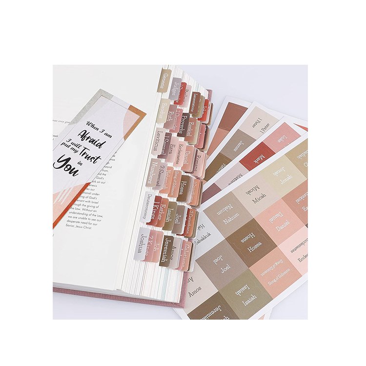factory OEM Bible Tabs with 39 tabs for the Old Testament 27 for the New Testament and 9 blanks for personalization Bible Tabs