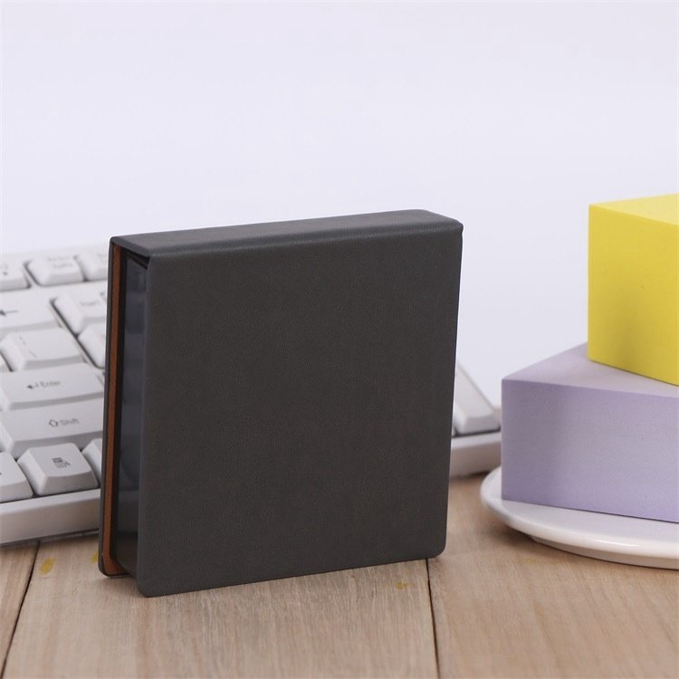 Factory wholesale A9 pu sticky note holder Note pad Paper brick Business Office School supplies customizable LoGo