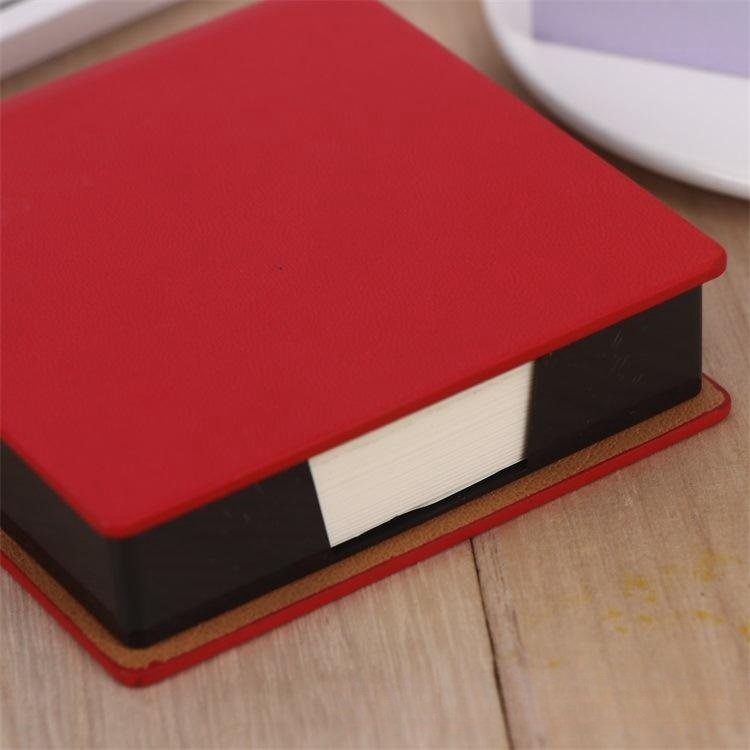Factory wholesale A9 pu sticky note holder Note pad Paper brick Business Office School supplies customizable LoGo